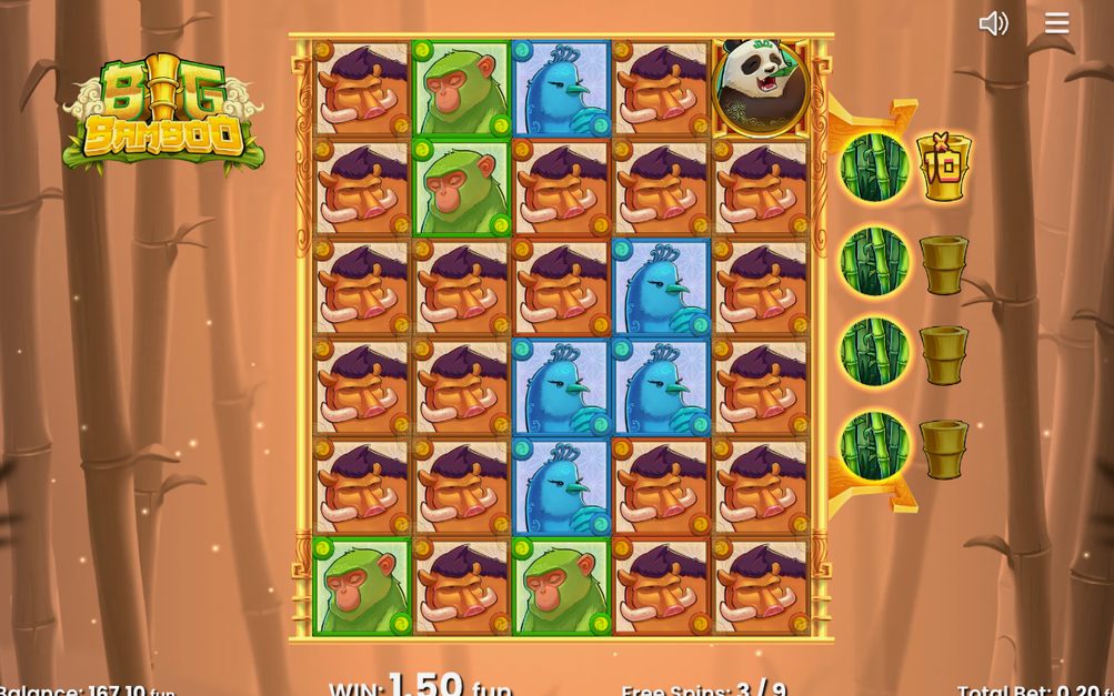 Free Spins with the Low-Symbol conversion meter on the right